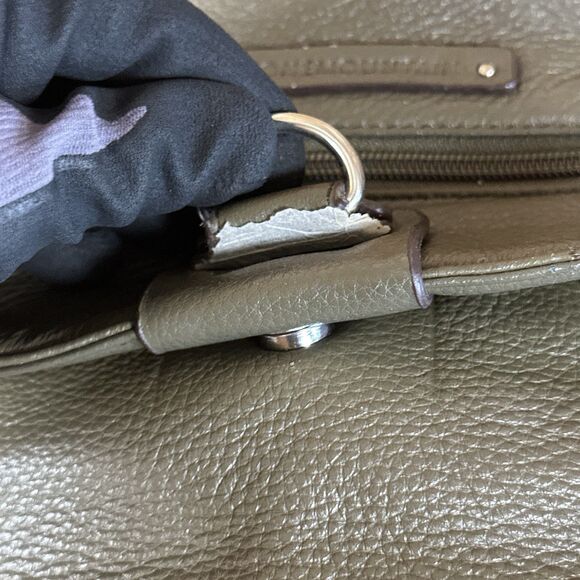 Stone Mountain Hobo Shoulder Bag Green Multiple Compartments Detachable Keychain - Picture 5 of 16